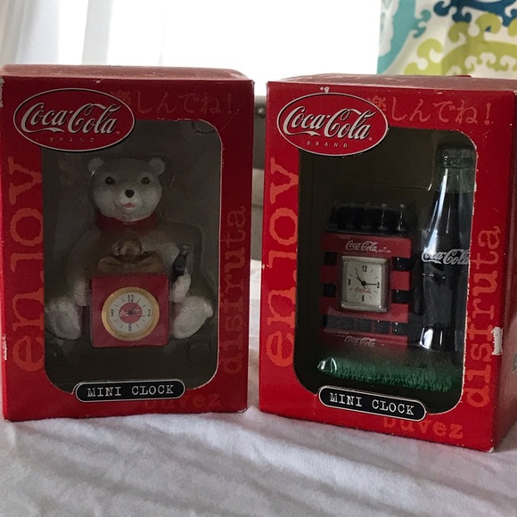 Other - COCA COLA mini clocks set of 2
